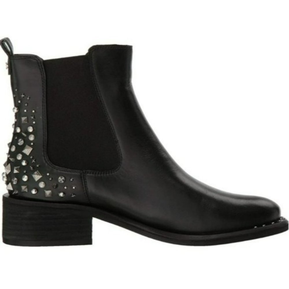 Sam Edelman Black Dover Embellished Chelsea Bootie Black -8.5 - Picture 7 of 11